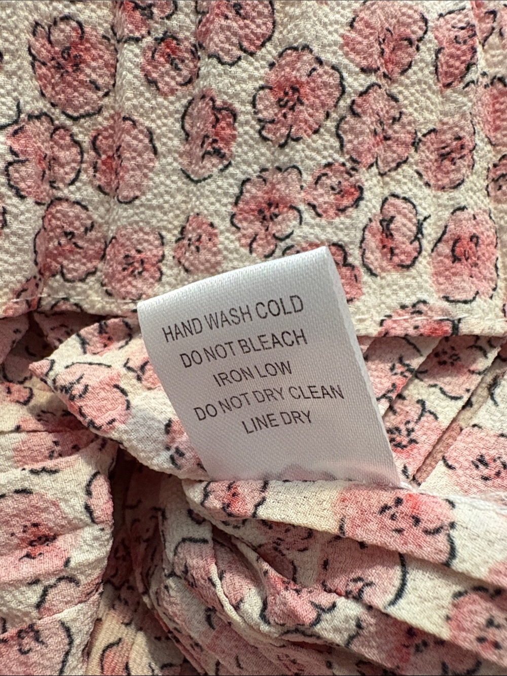 Women’s Pink Floral Midi Skirt - Picture 8 of 8